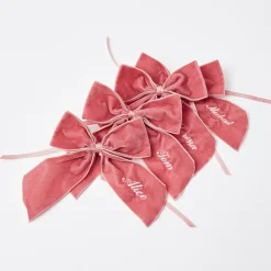 Personalised Dusty Pink Napkin Bow
