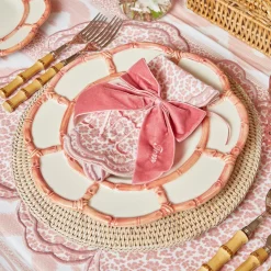 Personalised Dusty Pink Napkin Bow