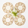 Petal Bamboo Ceramic Dinner & Starter Plates (Set Of 8)