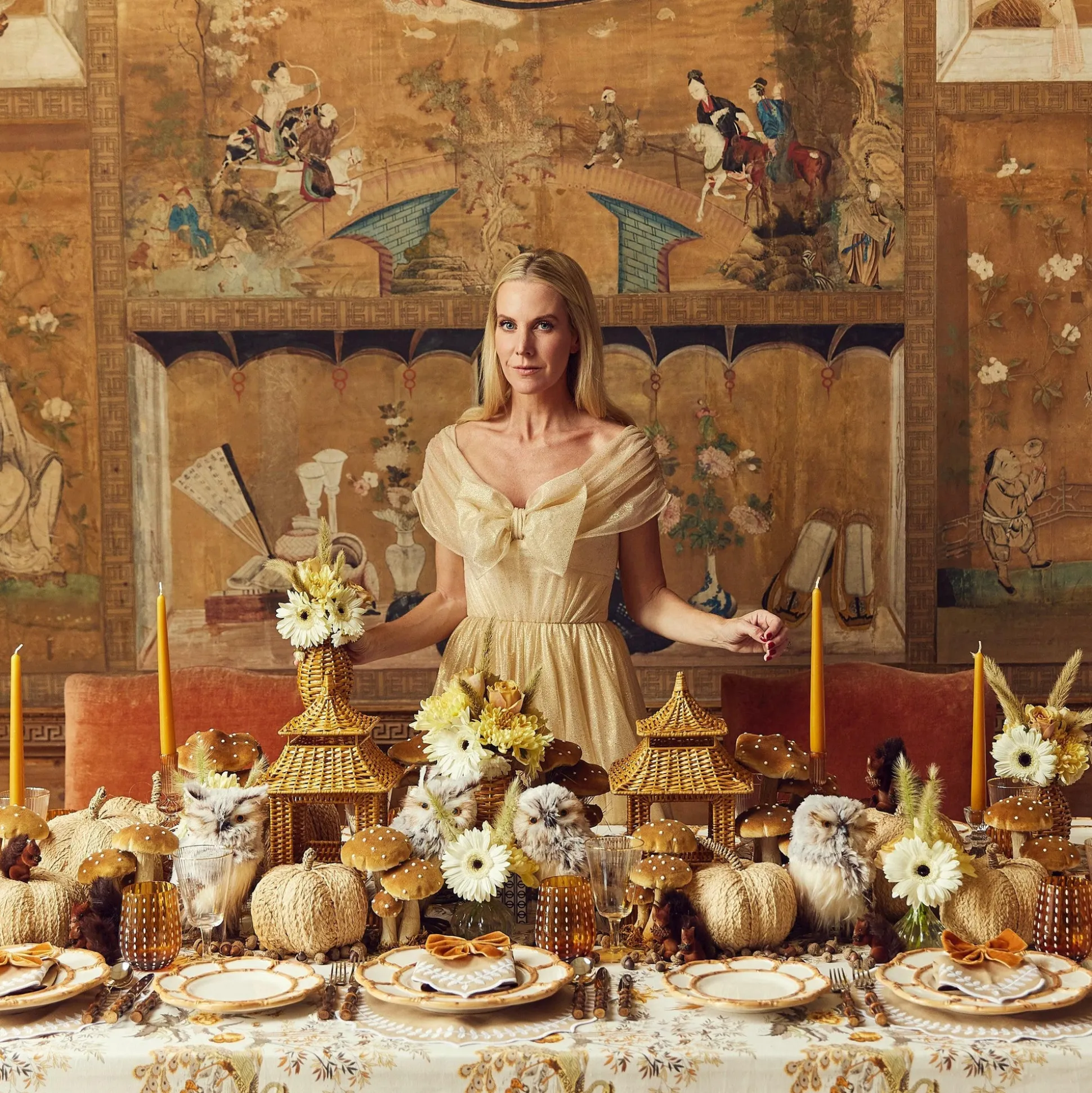 Petal Bamboo Ceramic Dinner & Starter Plates (Set Of 8)