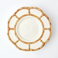 Petal Bamboo Ceramic Dinner Plate