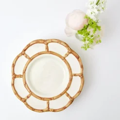 Petal Bamboo Ceramic Dinner Plate