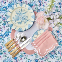 Pink Applique Placemats & Napkins (Set Of 4)