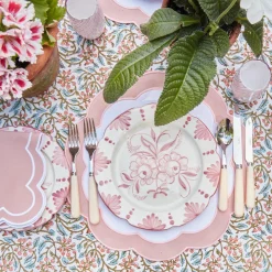 Pink Applique Placemats & Napkins (Set Of 4)