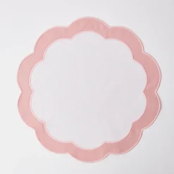Pink Applique Placemats & Napkins (Set Of 4)