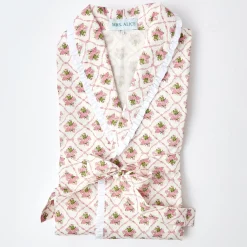 Pink Bouquet Dressing Gown