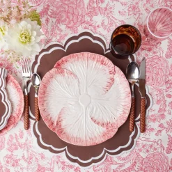 Pink Capri Lettuce Dinner Plate