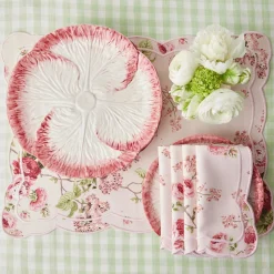 Pink Capri Lettuce Dinner Plate (Set Of 4)
