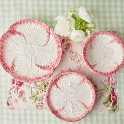 Pink Capri Lettuce Dinner Plate (Set Of 4)