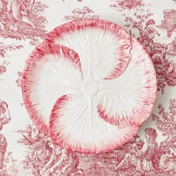 Pink Capri Lettuce Dinner Plate (Set Of 4)