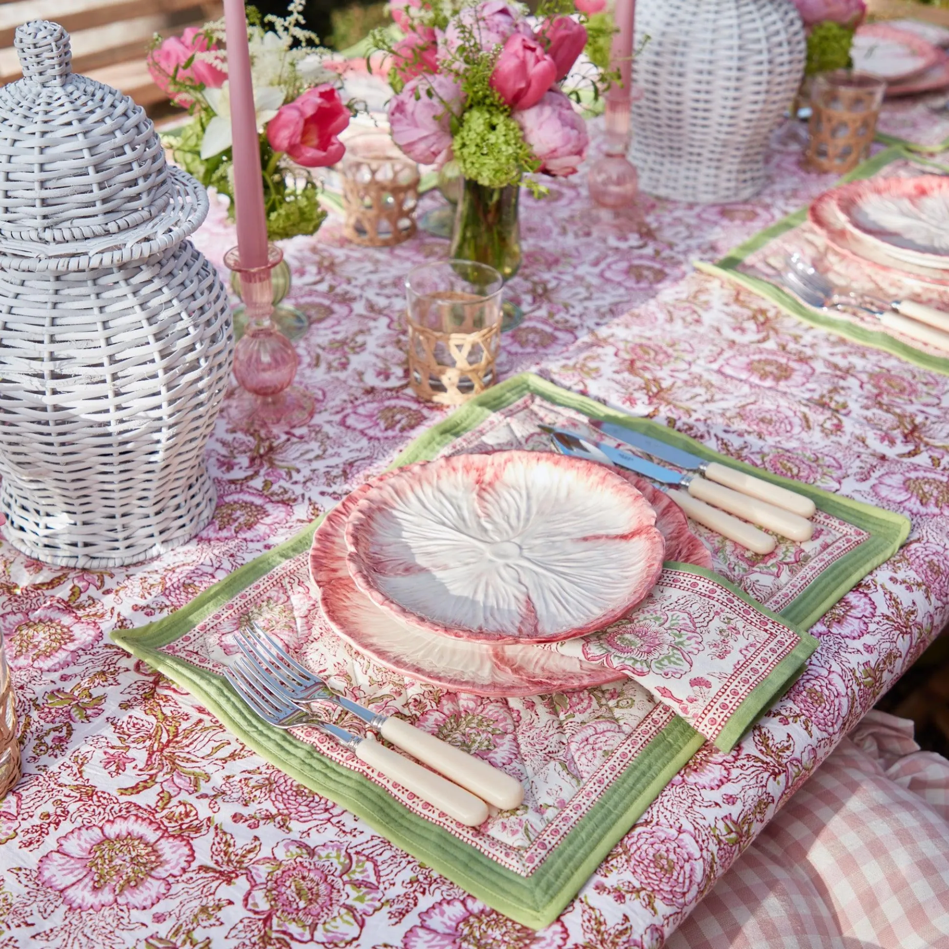 Pink Capri Lettuce Starter Plate
