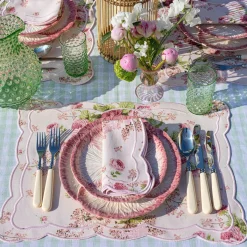 Pink Capri Lettuce Starter Plate (Set Of 4)