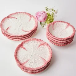 Pink Capri Lettuce Starter Plate (Set Of 4)