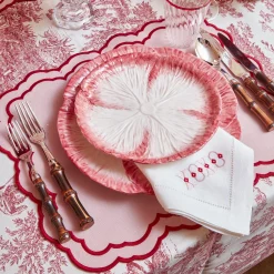 Pink Capri Lettuce Starter Plate (Set Of 4)