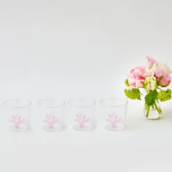 Pink Coral Glasses (Set Of 4)