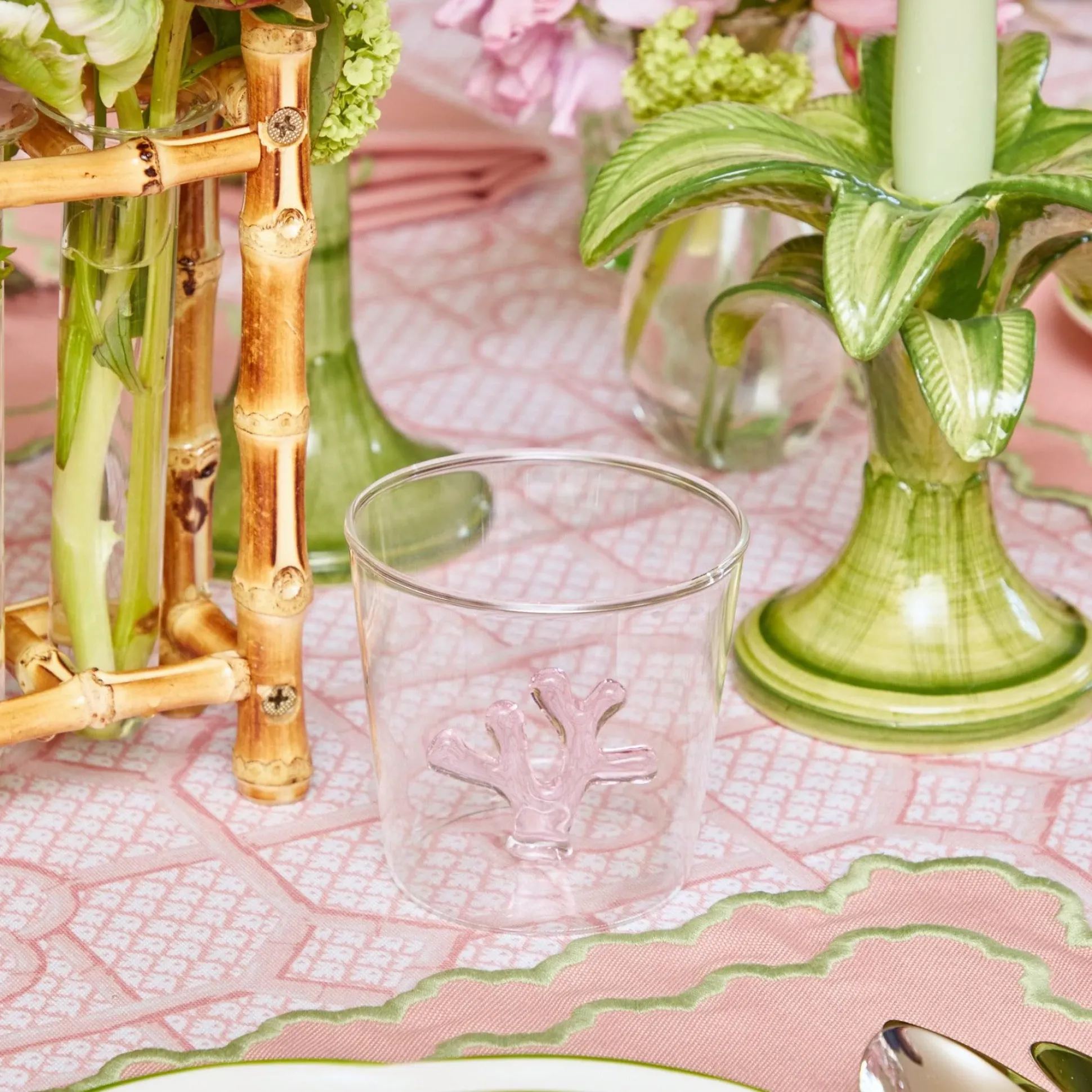 Pink Coral Glasses (Set Of 4)