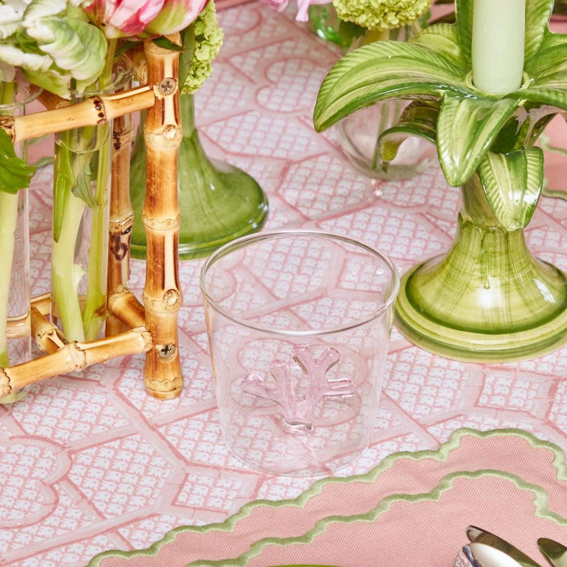 Pink Coral Glasses (Set Of 4)