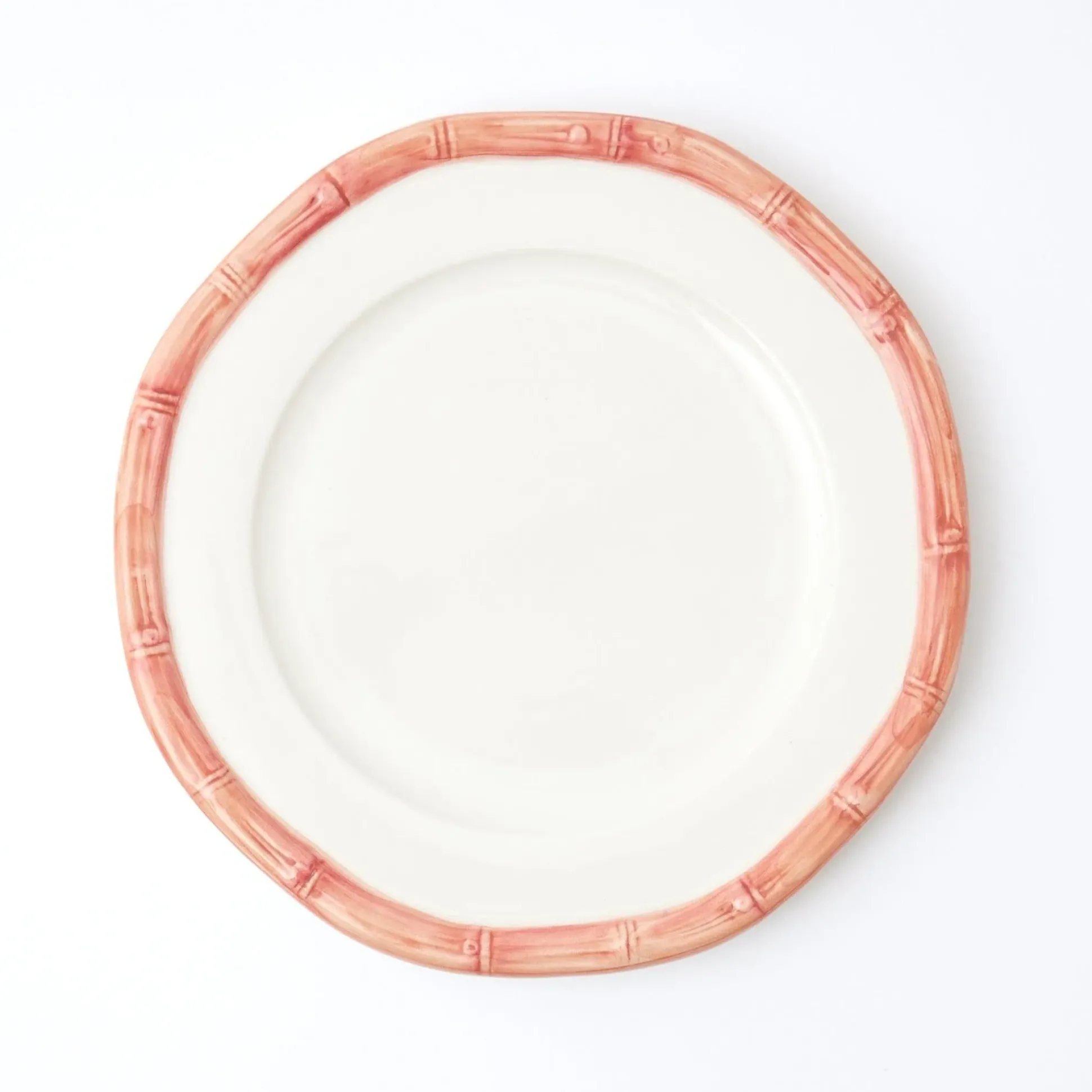 Pink Geometric Bamboo Starter Plate