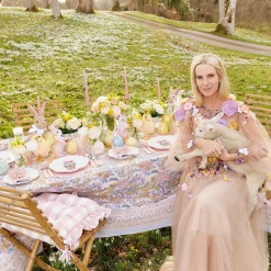 Pink Gingham Ruffle Seat Pad Cushion