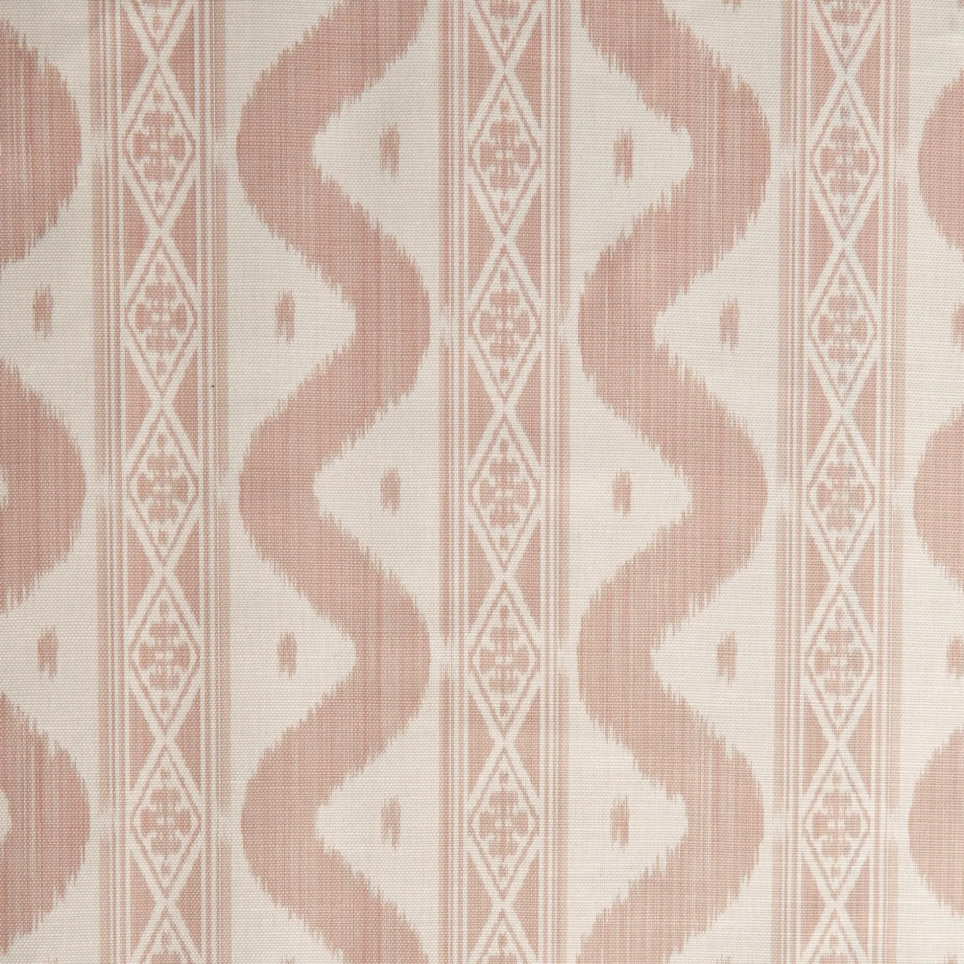 Pink Ikat Stripe Fabric