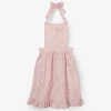 Pink Leopard Frilled Apron
