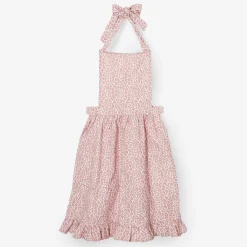 Pink Leopard Frilled Apron