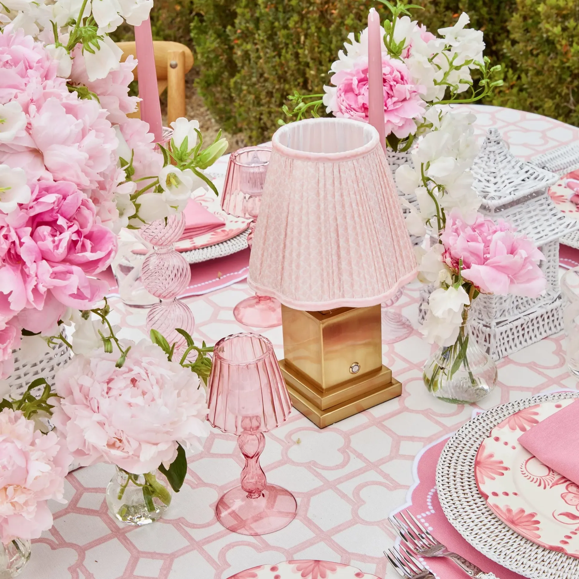 Pink Lotus Lampshade