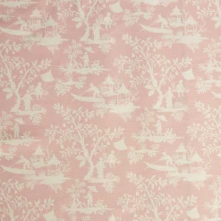 Pink Pagoda Garden Fabric