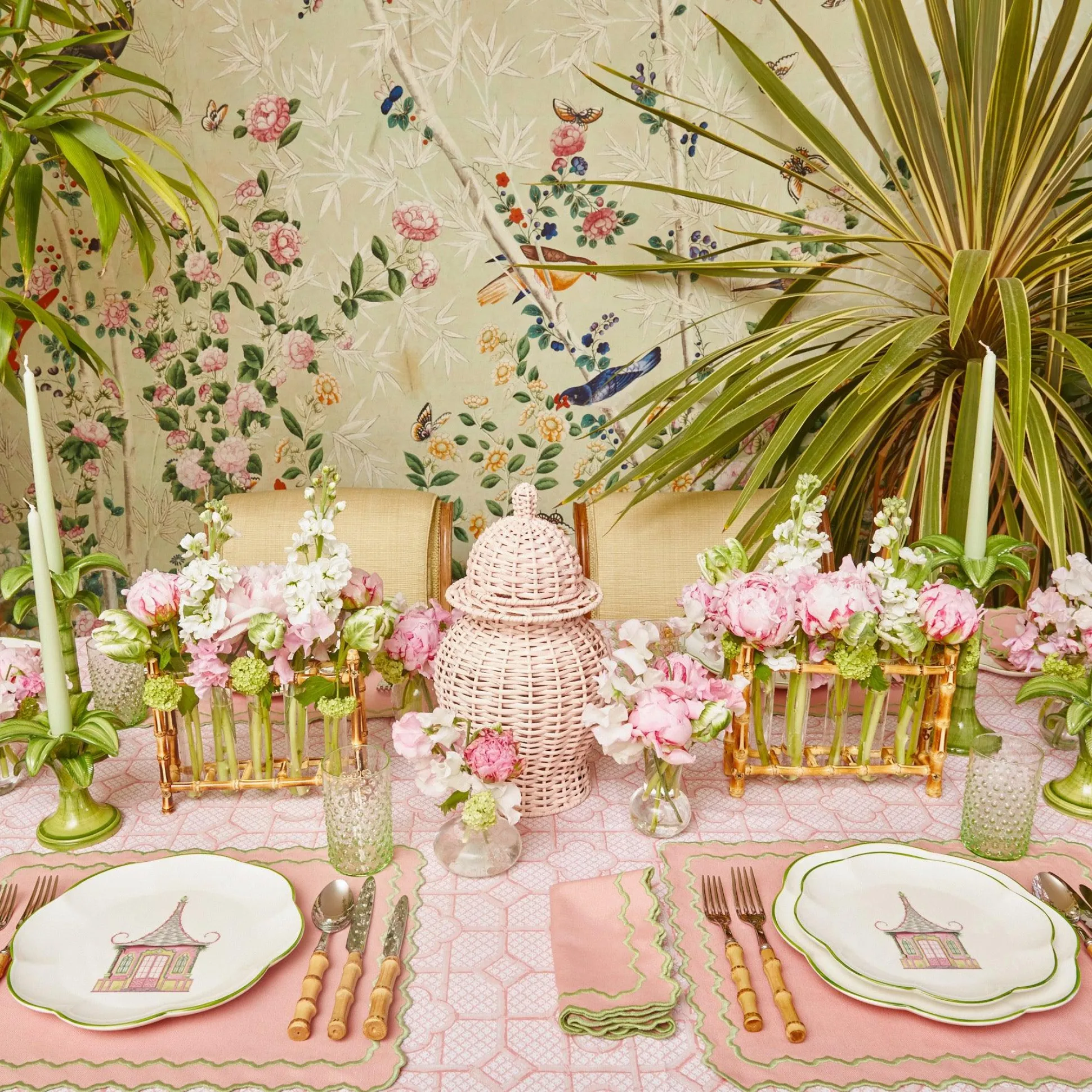 Pink Penelope Napkins (Set Of 4)