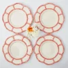 Pink Petal Bamboo Dinner Plates (Set Of 4)