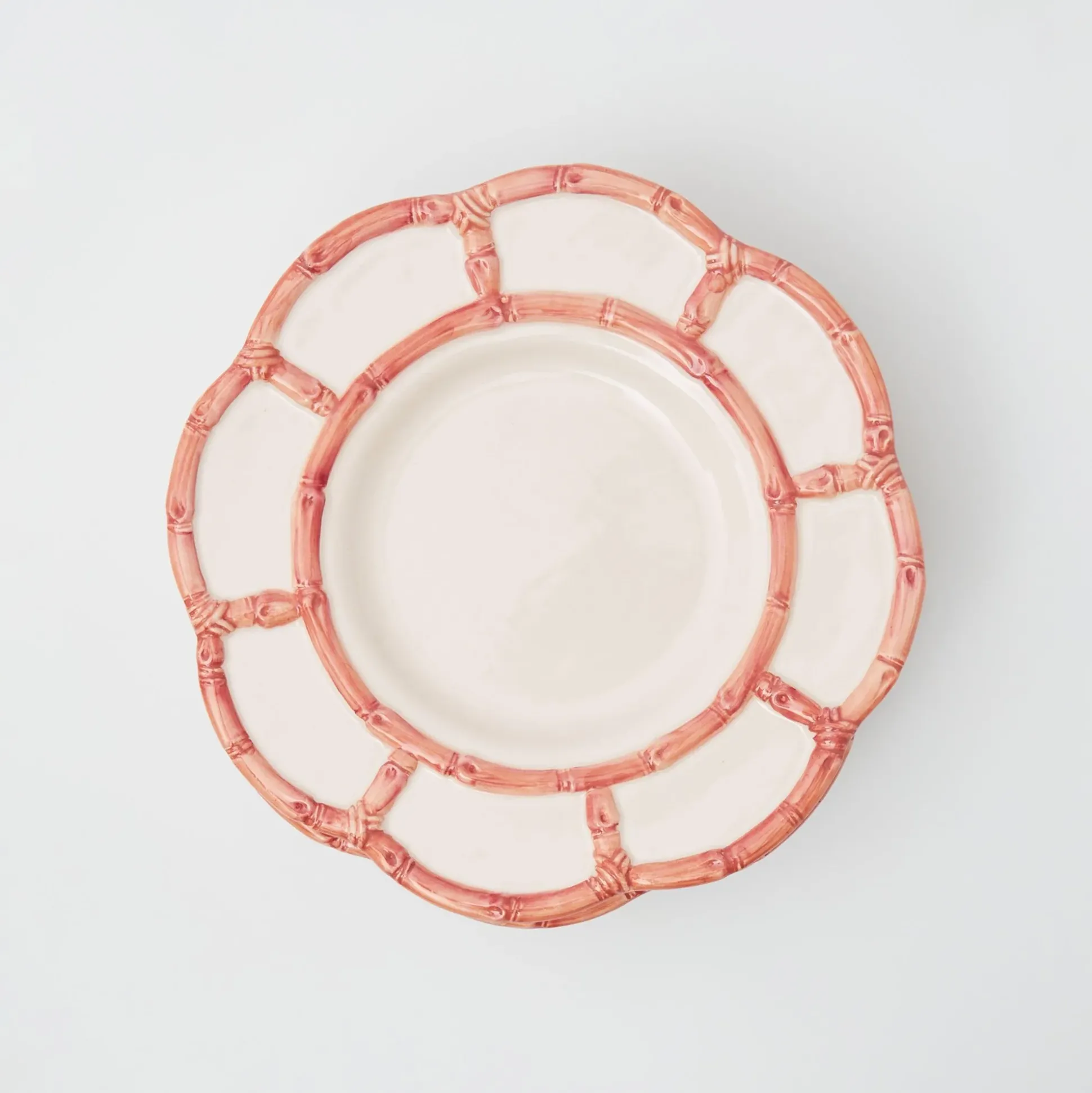 Pink Petal Bamboo Dinner Plates (Set Of 4)