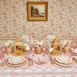 Pink Petal Bamboo Dinner Plates (Set Of 4)