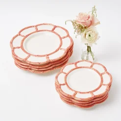 Pink Petal Bamboo Starter Plates (Set Of 4)