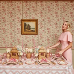 Pink Petal Bamboo Starter Plates (Set Of 4)