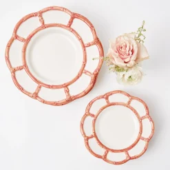 Pink Petal Bamboo Starter Plate