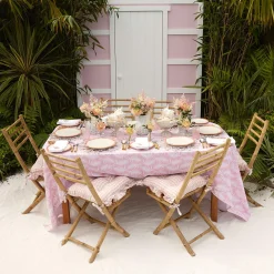Pink Trailing Ferns Tablecloth