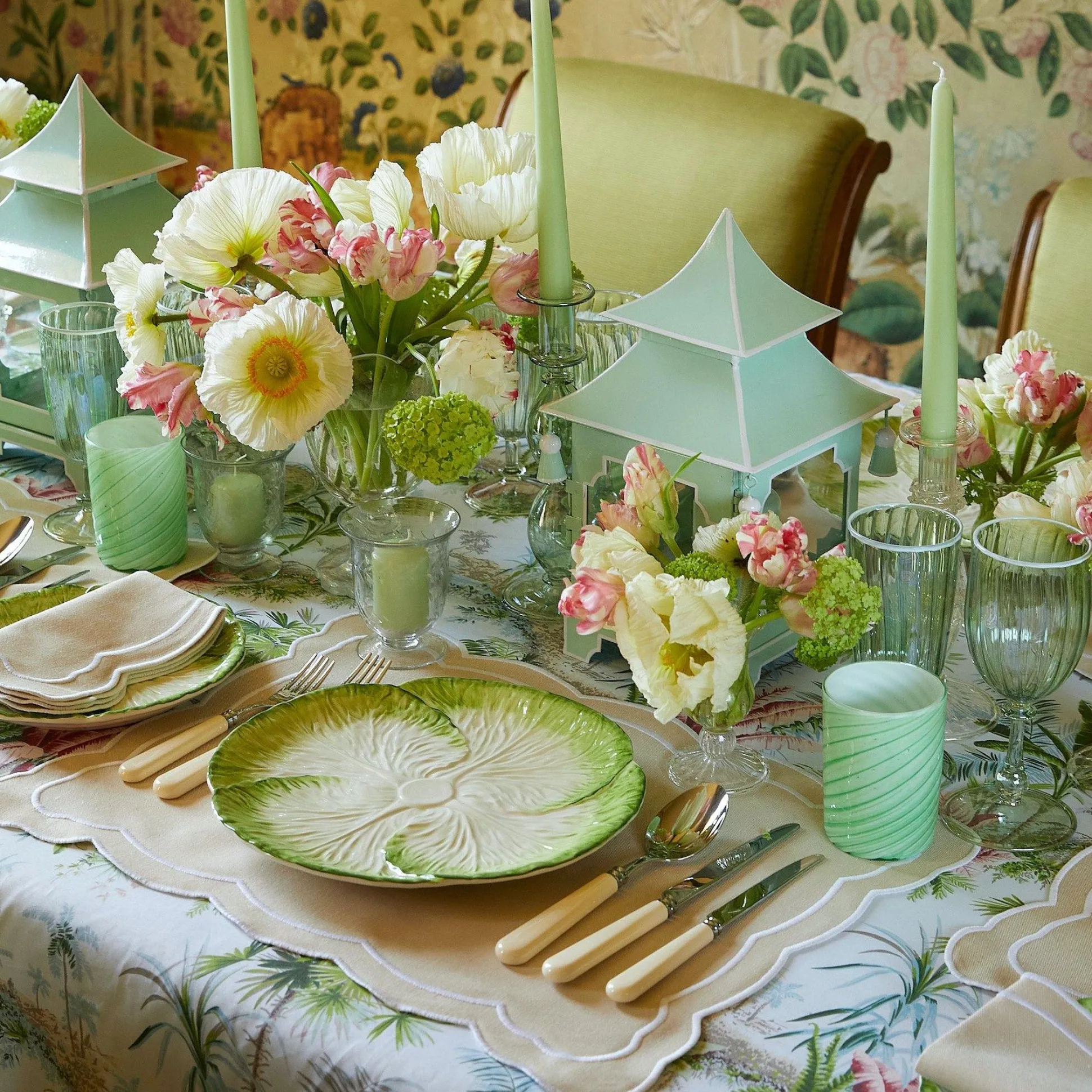 Pistachio Green Pagoda Lantern