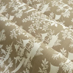 Putty Pagoda Garden Fabric