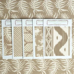 Putty Trailing Ferns Fabric