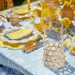 Raffia Water Glasses & Jug Set