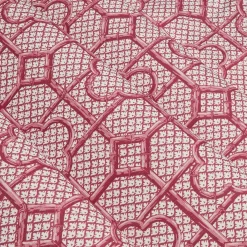 Raspberry Pink Bamboo Trellis Fabric