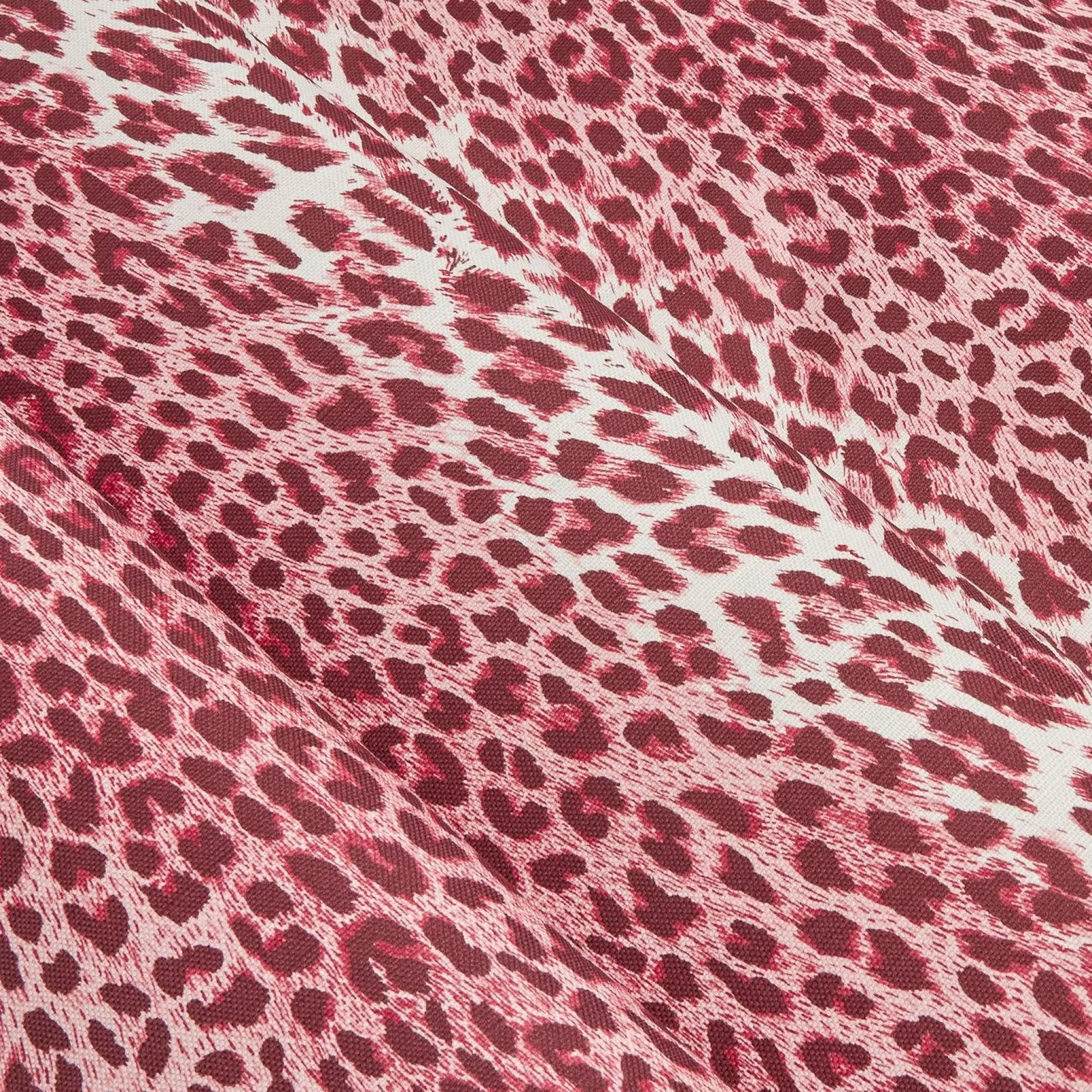 Raspberry Pink Leopard Fabric