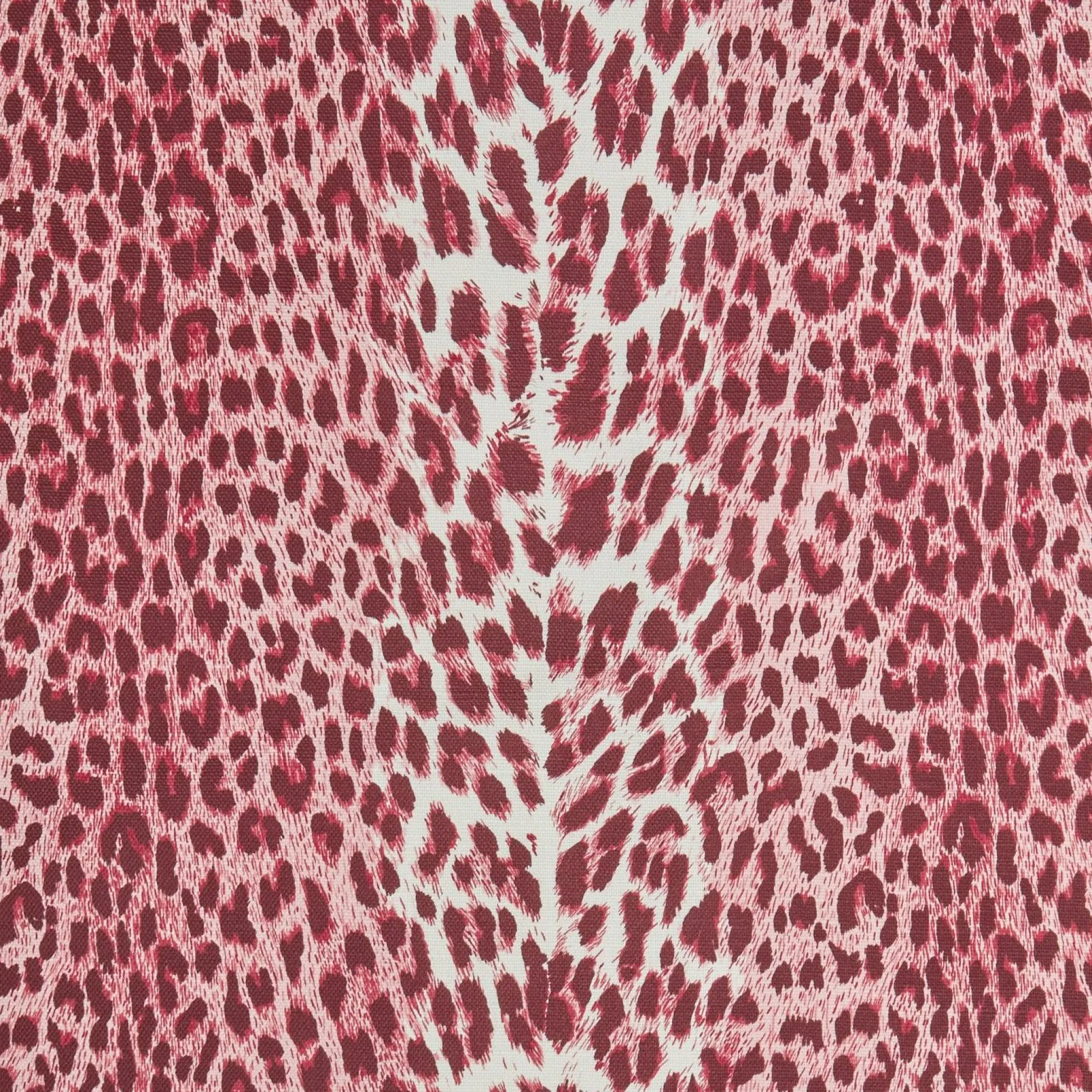 Raspberry Pink Leopard Fabric