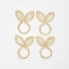 Rattan Bunny Napkin Rings (Set Of 4)