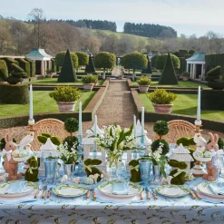 Rattan Ribboned Rabbit With Basket (Pair)