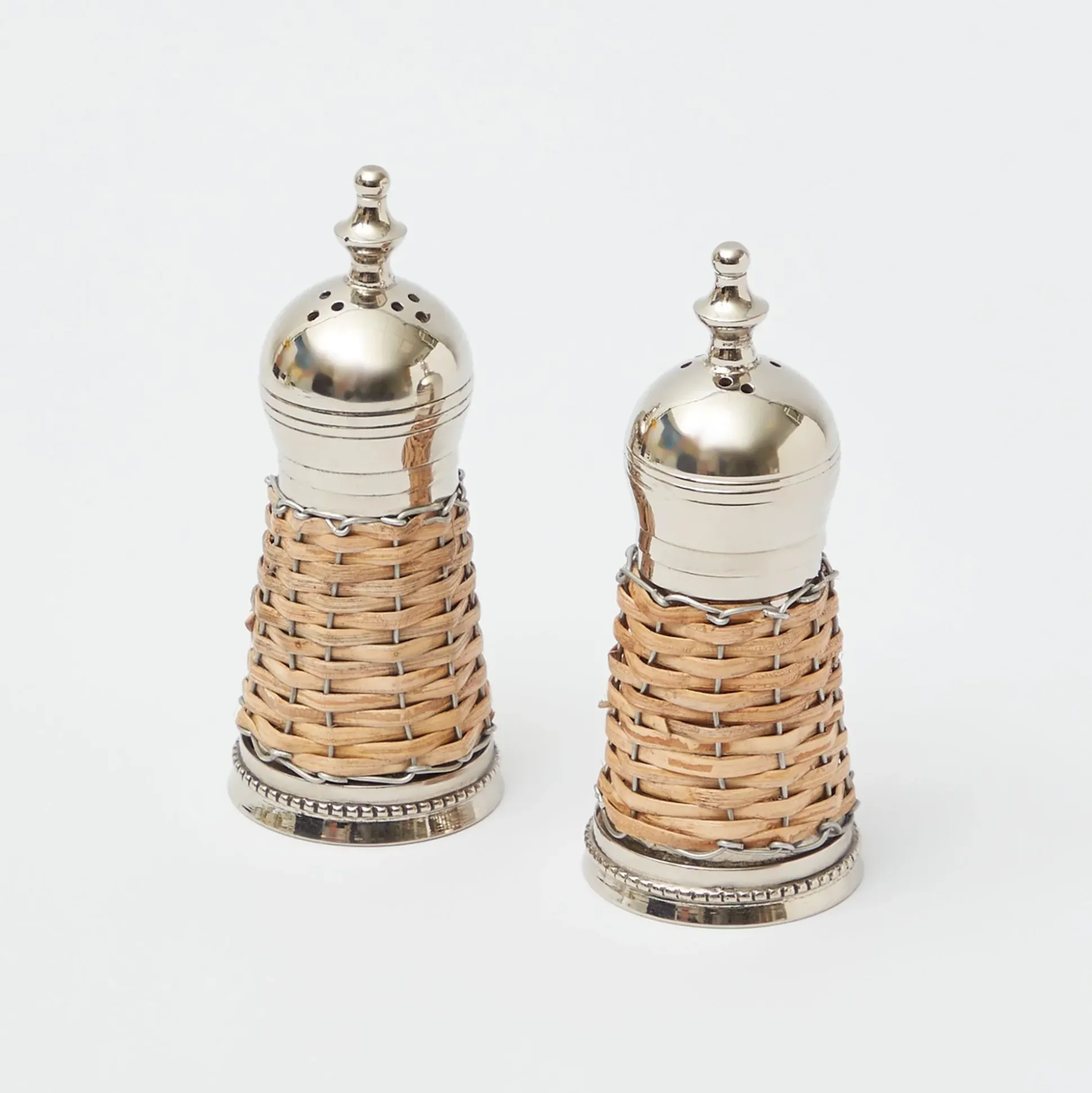 Rattan Salt & Pepper Set