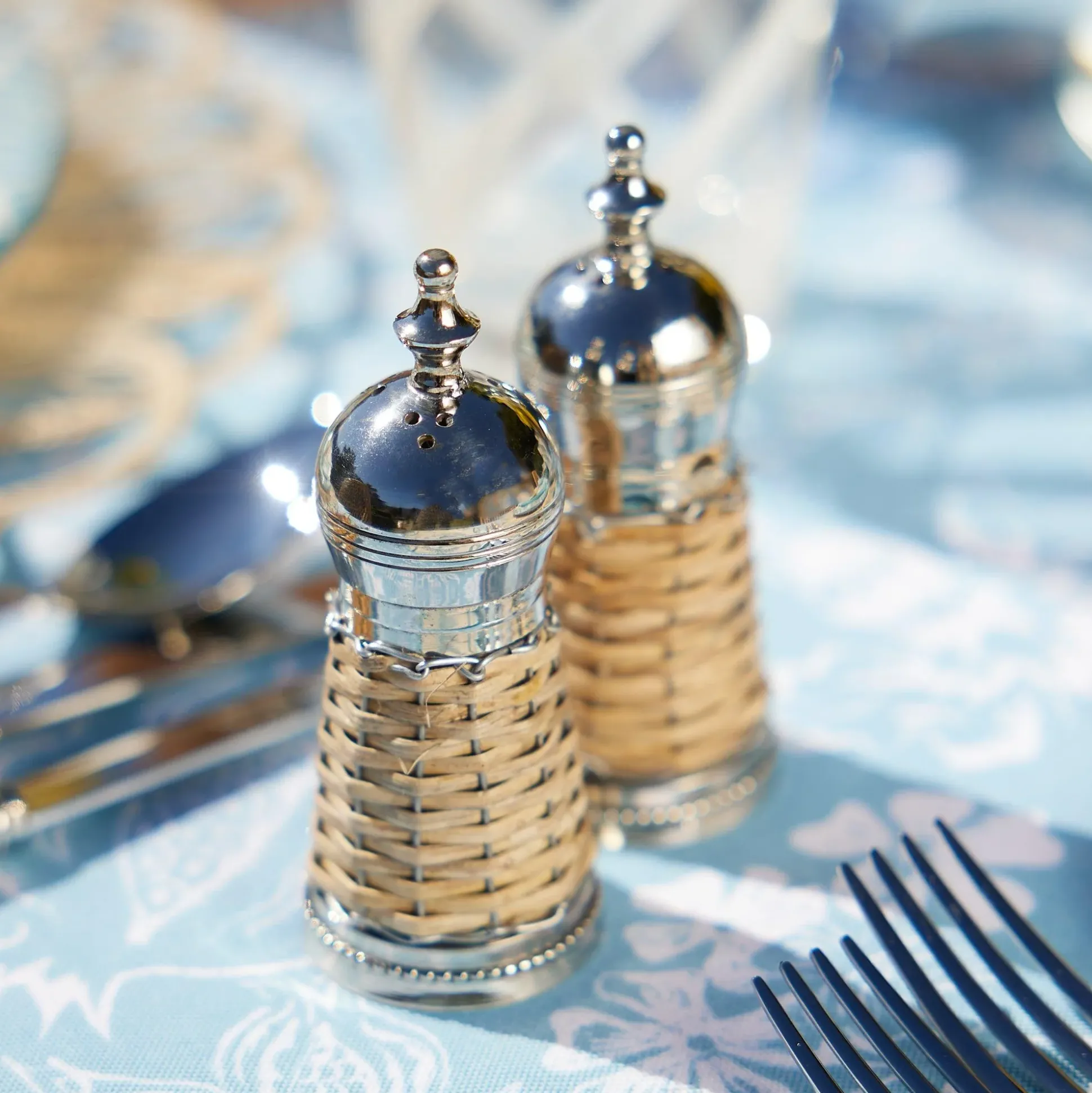 Rattan Salt & Pepper Set