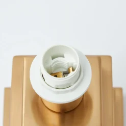 Rechargeable Lamp With Blue Lotus Lampshade