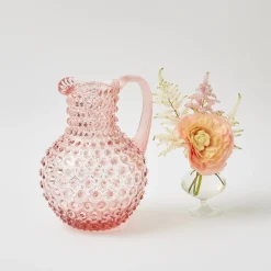 Rose Pink Hobnail Jug