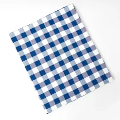 Royal Blue Gingham Tablecloth